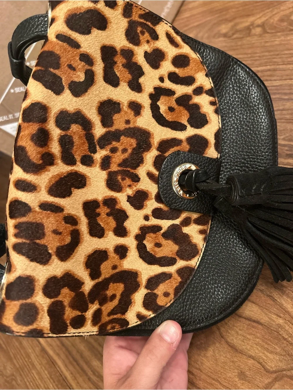 kate spade Black Pebbled Leather Small Crossbody Bag with Logo Interior